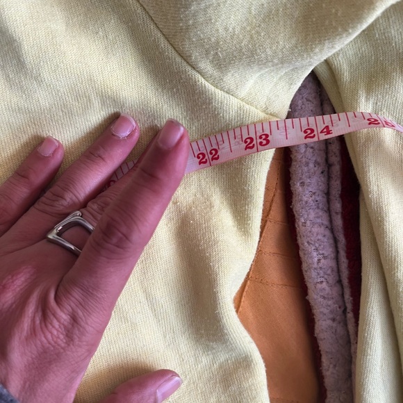 Aviator Nation Neon Yellow Blue Stripe Zip Up Hoodie - Picture 5 of 6